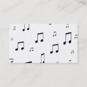 Violon et notes musicales Cartes de visite (Dos)