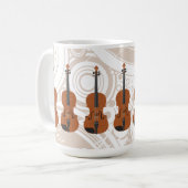 Violon : modèle 3D : Tasse de café (Devant gauche)