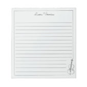 Violon moderne classique Nom du violon Bloc-notes (Devant)