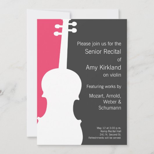 Violon moderne / Viola Considérant Invitation - Ro (Devant)