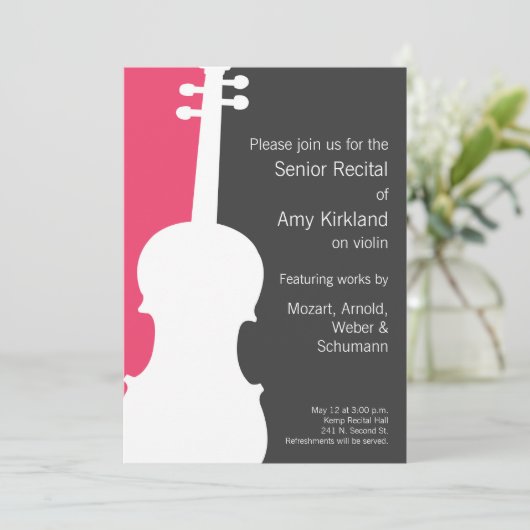Violon moderne / Viola Considérant Invitation - Ro (Debout devant)
