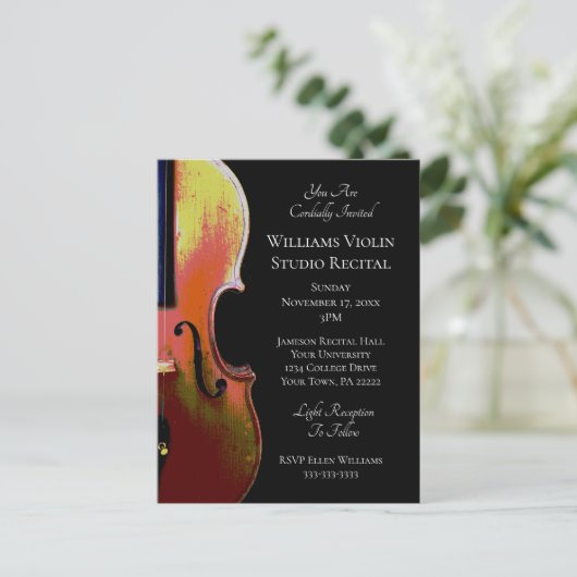 Violon Music Considérant Black White Invitation (Debout devant)