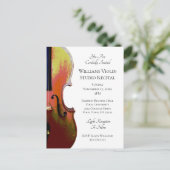 Violon Music Considérant Simple Invitation Carte p (Debout devant)