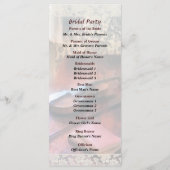 Violon sur Credenza programme de mariage (Dos)