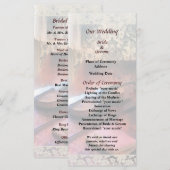 Violon sur Credenza programme de mariage (Devant / Derrière)
