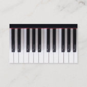 Violon sur le carte de visite de piano (Dos)