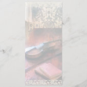 Violon sur le menu Mariage de Credenza (Dos)