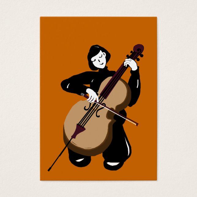 violoncelle jouant au violoncelle (Devant)