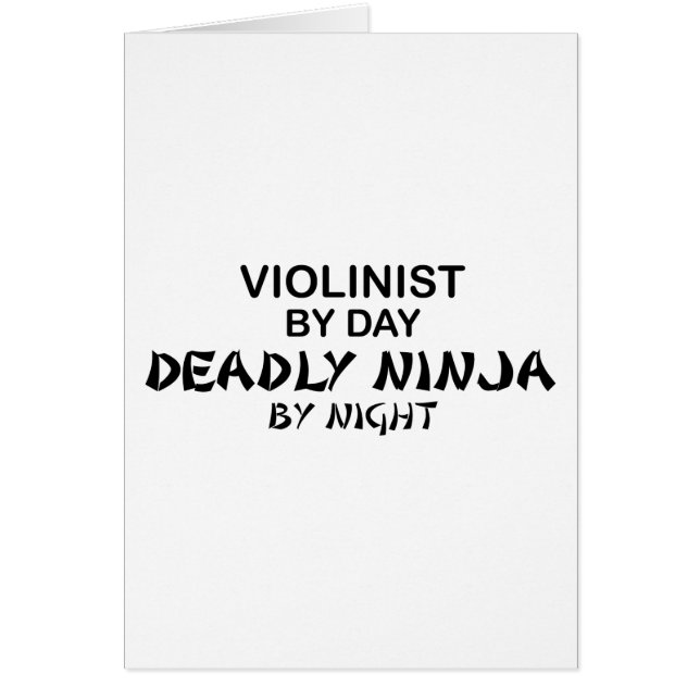 Violoniste Ninja mortel par nuit (Devant)