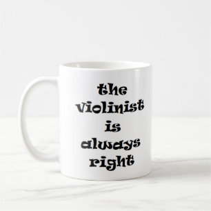 violoniste toujours droit tasse à café