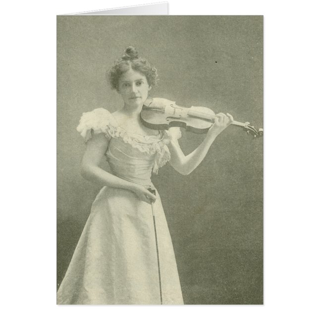 Violoniste victorien (poème à l'intérieur de (Devant)