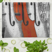 Violons américain MoJo serviette de cuisine (Plié)