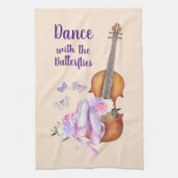 Viool, ballet Schoenen en Vlinders Dans