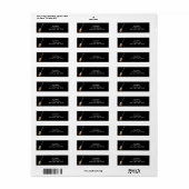 Viool basgitaar adreslabel etiket (Full Sheet)