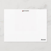 viool briefkaart (Achterkant)