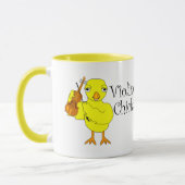 Viool Chick Tekst Mok (Links)