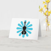 Viool Daisy Notecards Kaart (Gele Bloem)