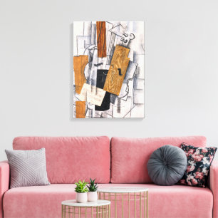 Viool en Bladmuziek Georges Braque Canvas Afdruk