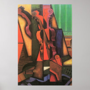 Viool en gitaar door Juan Gris, Vintage Cubisme Ku Poster