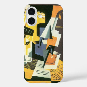 Viool en glas door Juan Gris, Vintage Cubisme iPhone 16 Hoesje