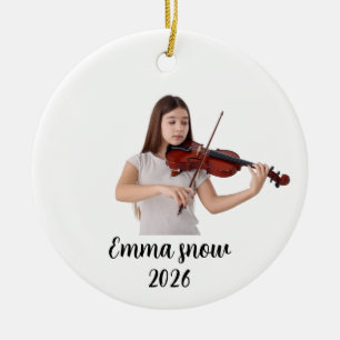 viool Foto Ornament, Muziekinstrument Keramisch Ornament