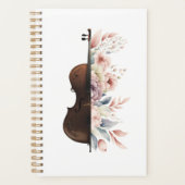 Viool met bloemen. planner (Voorkant)