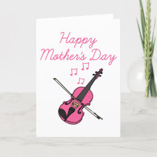Viool Moederdag violist Bedankkaart