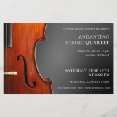 Viool Overweging Strijkkwartet Concert Flyer (Voorkant)