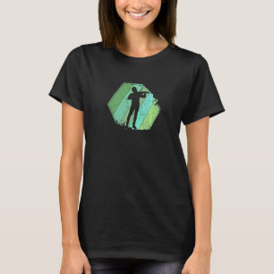 Viool Retro Violist Vioolspeler T-shirt