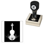 Viool Rubber Stamp Rubberstempel (Gestempeld)
