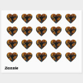 Viool Scroll Pegs Heart Hart Sticker (Vel)