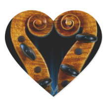 Viool Scroll Pegs Heart