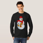 Viool Sneeuwman T-shirt (Voorkant volledig)