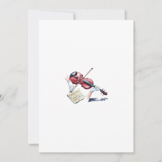 viool spook kaart (Voorkant)