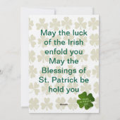 Viool St. Patrick's Day  Feestdagenkaart (Achterkant)