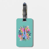 Viool / Viola Flower Hoesje Label / Gepersonalisee Bagagelabel (Achterkant verticaal)