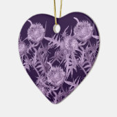 vioolbloempatroon keramisch ornament (Links)