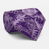 vioolbloempatroon stropdas (Opgerold)