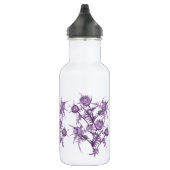 vioolbloempatroon waterfles  (Rechts)