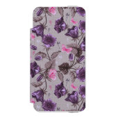 vioolbuisjes en roze vlinderpatroon incipio iPhone portemonnee hoesje (Voorkant Agenda)