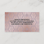 vioolinstrument | Luxe Damaskpatroon Visitekaartje (Achterkant)