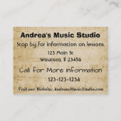 Vioolles Visitekaartje (Achterkant)