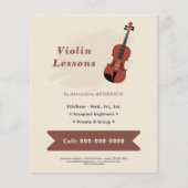 Vioollessen Flyer (Voorkant)