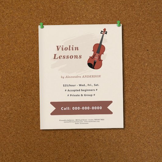 Vioollessen Flyer