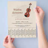 Vioollessen Traplijst Flyer (Hand)