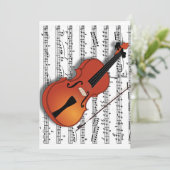 Vioolliefhebber, Join Us_Invitation Kaart (Staand voorkant)