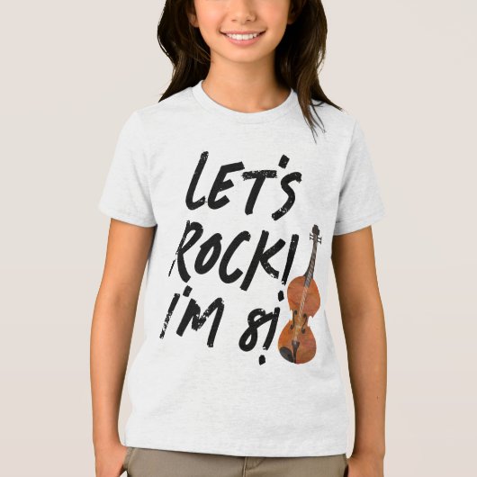 Vioolmuziek Verjaardagsfeest T-shirt (Voorkant)