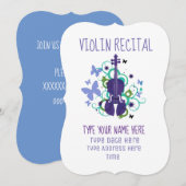 Vioolrecital Kaart (Voorkant / Achterkant)