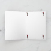 Viooltje de Kaart van Christmass van het Elf (Binnen)