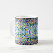 Viooltjes en lampen koffiemok (Voorkant links)